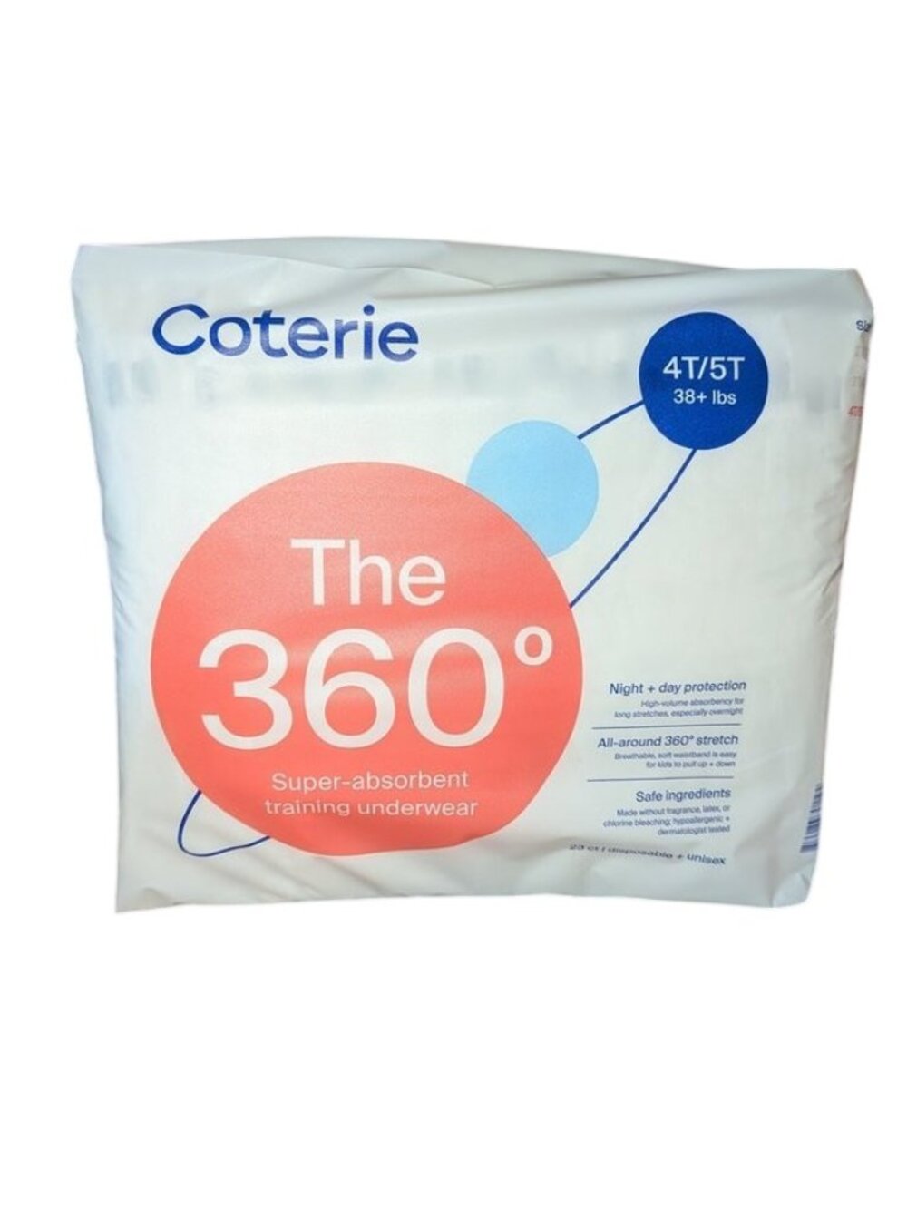 NEW Coterie The 360 degree Pull On Up Training Pants 38+ lbs 4T 5T Toddler Baby